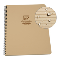 Side-Spiral笔记本,软皮封面,棕褐色,84页,份81/2”W x 11“L OQ377 | TENAQUIP