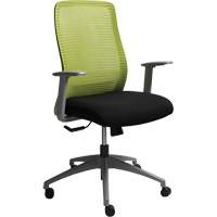 时代™系列可调的办公椅,布/网,绿色,250磅。能力OQ966 | TENAQUIP