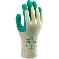 字符串针织手套,9 /大型橡胶乳胶涂料、10计,涤/棉壳SAI305 | TENAQUIP