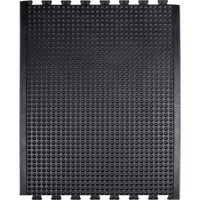 抗疲劳圆顶垫充溢4 x 3 x 1/2”,黑色,橡胶SDL860 | TENAQUIP