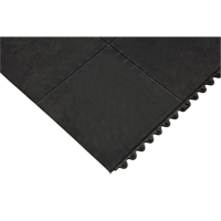 抗疲劳垫,光滑,3 x 2 x 1/2”,黑色,天然橡胶SFQ688 | TENAQUIP
