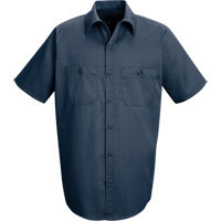 工业固体工作衬衫,男人的小,深蓝色SEE147 | TENAQUIP