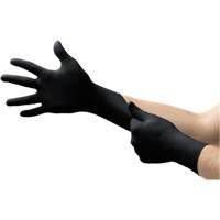 MidKnight <一口>®< /一口>考试手套,从小到大,腈,俗称“4.7,无粉,黑色,二班SEE925 | TENAQUIP
