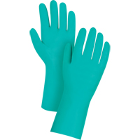 绿色的手套,规模小、7、13”L,腈,11-mil SEF222 | TENAQUIP