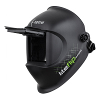 Liteflip自动焊接头盔,3.94 L x 1.97”W视图区域,1/5/5 - 14阴影范围,黑色SGC188 | TENAQUIP