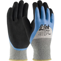 G-Tek <一口>®< /一口>烯烃纤维<一口>®< /一口>绝缘Cut-Resistant手套,大小2从小到大,13个指标,胶乳涂,工程纱壳,ANSI / ISEA 105三级SHA299 | TENAQUIP