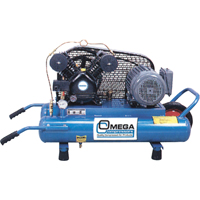 承包商系列空气压缩机,电动,6.6加仑(8我们加),125 PSI, 115/1 V TFA013 | TENAQUIP