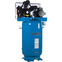 工业空气压缩机系列-卧式压缩机两个阶段66.6加仑(80美国加仑)TFA041 | TENAQUIP