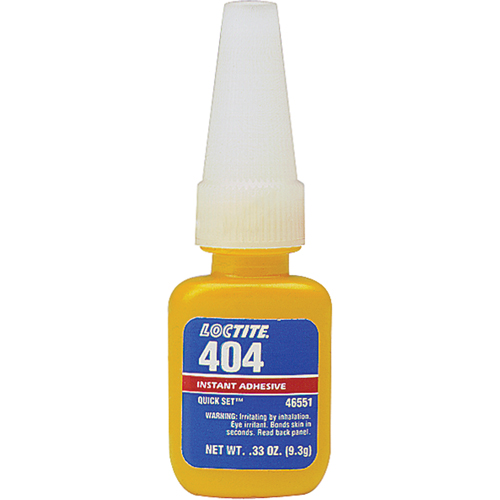 404快凝工业胶粘剂,清晰,瓶,0.33盎司。AA550 | TENAQUIP