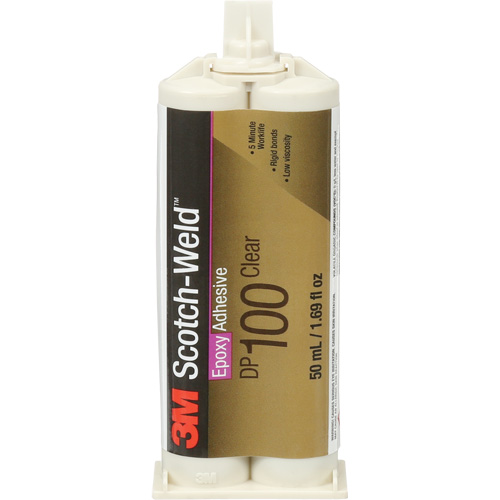 1.7液体盎司Scotch-Weld胶粘剂,双筒,两部分,清晰AD162 | TENAQUIP