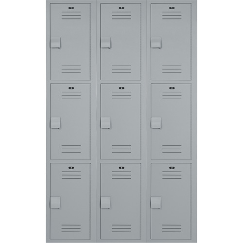 雷诺克斯®柜插件,3层,3,银行36 * 12 * 76”,灰色,组装FM819 | TENAQUIP