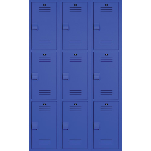 雷诺克斯®柜起动器单元,3层,37岁的银行3 x 76“x 15、深蓝色、组装FM722 | TENAQUIP