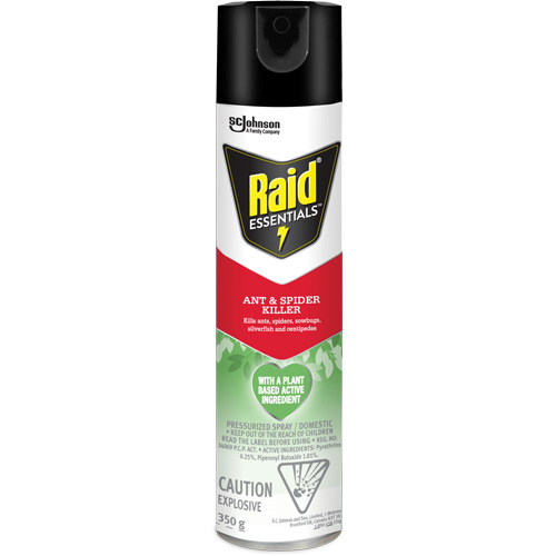 Raid®必需品蚂蚁和蜘蛛杀手,350克,喷雾罐JP467 | TENAQUIP
