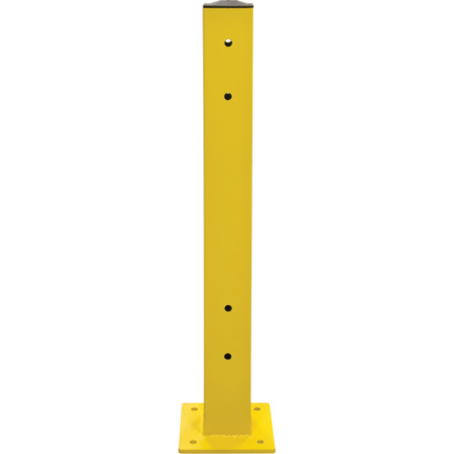 双栏杆柱钢5“L x 44”H,安全黄色KI247 | TENAQUIP