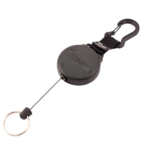 安全性可伸缩的钥匙扣,聚碳酸酯,28“电缆、竖钩附件OQ353 | TENAQUIP