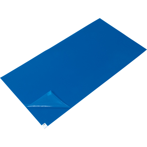 洁净室垫1.57密耳厚3 L x 1 - 1/2 W,蓝色SDS992 | TENAQUIP