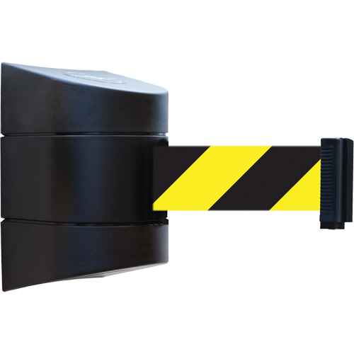 Tensabarrier®组合柜、钢铁、螺丝山30”,黑色和黄色胶带SGU821 | TENAQUIP