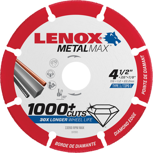 Metalmax锯片,4 1/2”,金属/有色金属使用TCQ928 | TENAQUIP