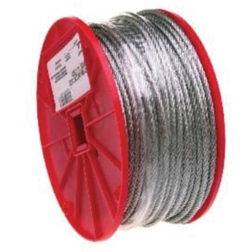 电线电缆、500 x 1/16英寸(152.4米),96磅。(0.048吨),镀锌TQB485 | TENAQUIP
