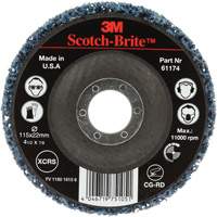 Scotch-Brite™清洁&带盘4 1/2“Dia。,额外的粗硬,碳化硅BP249| TENAQUIP