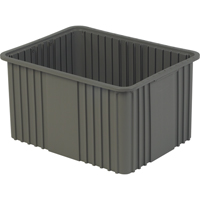 分频器盒,聚乙烯,20.9 D x 12“W x 15.9 H,灰色CA597 | TENAQUIP