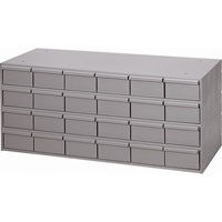 工业抽屉柜,24个抽屉,33-3/4 D x 17“W x 17-1/4 H,灰色CA932 | TENAQUIP