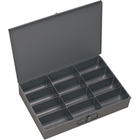 舱勺盒、钢铁、12槽,18 D x 3“W x 12 H,灰色CA986 | TENAQUIP
