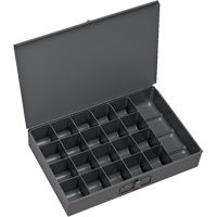 舱勺盒、钢铁、21个插槽,13-3/8 D x 2“W x 9-1/4 H,灰色CB026 | TENAQUIP