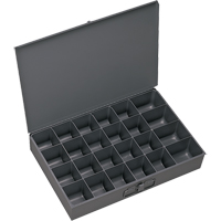 舱勺盒、钢铁、24槽,13-3/8 D x 2“W x 9-1/4 H,灰色CB029 | TENAQUIP