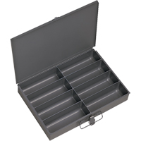 舱勺盒、钢铁、8插槽,13-3/8 D x 2“W x 9-1/4 H,灰色CB032 | TENAQUIP