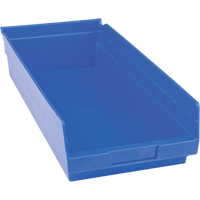 塑料书架箱,8-3/8 H x 17-7/8“W x 4 D,蓝色,20磅。能力CB402 | TENAQUIP