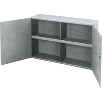 工具柜、钢铁、2货架,22-1/4 W x份81/2“H x 33-3/4 D,灰色CB577 | TENAQUIP