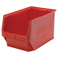 巨人叠加容器、12.375 D x 11.875“W x 19.75 H,红色CC371 | TENAQUIP