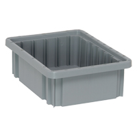 分配器框<一口>®< /一口>容器、塑料、10.9 D x 3.5“W x 8.3 H,灰色CC641 | TENAQUIP
