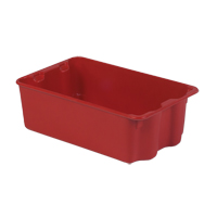 Polylewton Stack-N-Nest <一口>®< /一口>容器,7.9 x 14.1“×24,红色CC860 | TENAQUIP