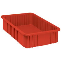 分配器框<一口>®< /一口>容器、塑料、22.5 D x 6“W x 17.5 H,红色CC940 | TENAQUIP
