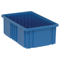 分配器框<一口>®< /一口>容器、塑料、16.5 D x 6“W x 10.9 H,蓝色CC949 | TENAQUIP