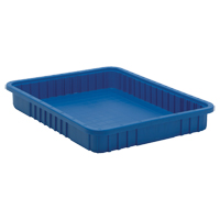 分配器框<一口>®< /一口>容器、塑料、22.5 D x 3“W x 17.5 H,蓝色CC951 | TENAQUIP