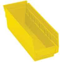 书架箱,4-1/8 H x 11-5/8“W x 4 D,黄色,30磅。能力CC999 | TENAQUIP