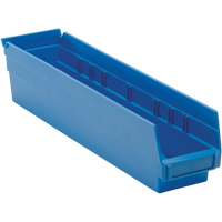 书架箱,4-1/8 H x 17-7/8“W x 4 D、蓝色、40磅。能力CD011 | TENAQUIP