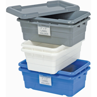 交叉堆栈垃圾箱,16 D x 8.5“W x 25.125 H,白色CD248 | TENAQUIP