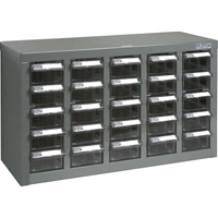kpc - 600部分橱柜、镀锌钢、25抽屉,23-1/10 x 13-4/5“x 8-7/10、灰色CF313 | TENAQUIP