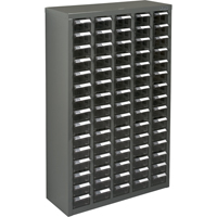kpc - 600部分橱柜、镀锌钢、75抽屉,23-1/10 x 36-9/10“x 8-7/10、灰色CF315 | TENAQUIP