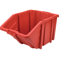 大型塑料箱子,15-1/2 H x 25“W x 13 D,红色,200磅。能力CF327 | TENAQUIP