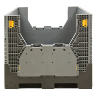可折叠的散货集装箱,47.2 W x 39.4“L x 39.4 H,灰色CF862 | TENAQUIP