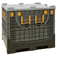 可折叠的散货集装箱,47.2 W x 39.4“L x 39.4 H,灰色CF862 | TENAQUIP