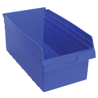 Store-Max书架箱,11-1/8 H x 17-7/8“W x 8 D,蓝色,56磅。能力CF892 | TENAQUIP