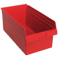 Store-Max书架箱,11-1/8 H x 17-7/8“W x 8 D,红色,56磅。能力CF893 | TENAQUIP