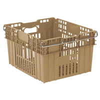 农业塑料Stack-N-Nest容器,20 x 13.4“×24,米色CF927 | TENAQUIP