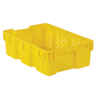 农业塑料Stack-N-Nest容器,16“x 23.9”x 7.3”,黄色CF928 | TENAQUIP